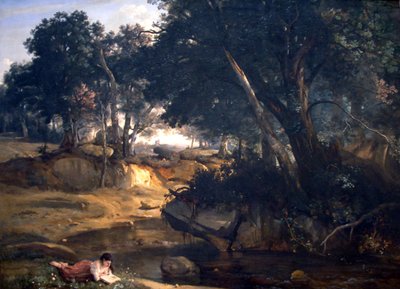Wald von Fontainebleau von Jean Baptiste Camille Corot